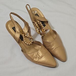 Larry Stuart bejeweled shoes Size 8